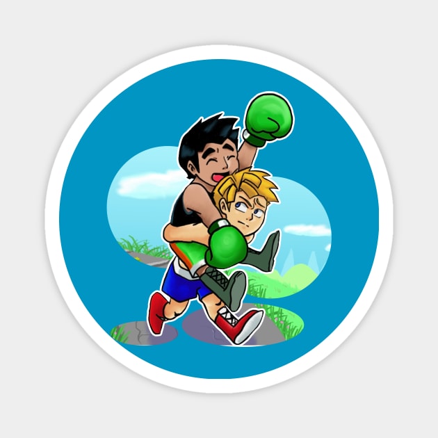 Little Mac Piggy Back Magnet by saradaboru